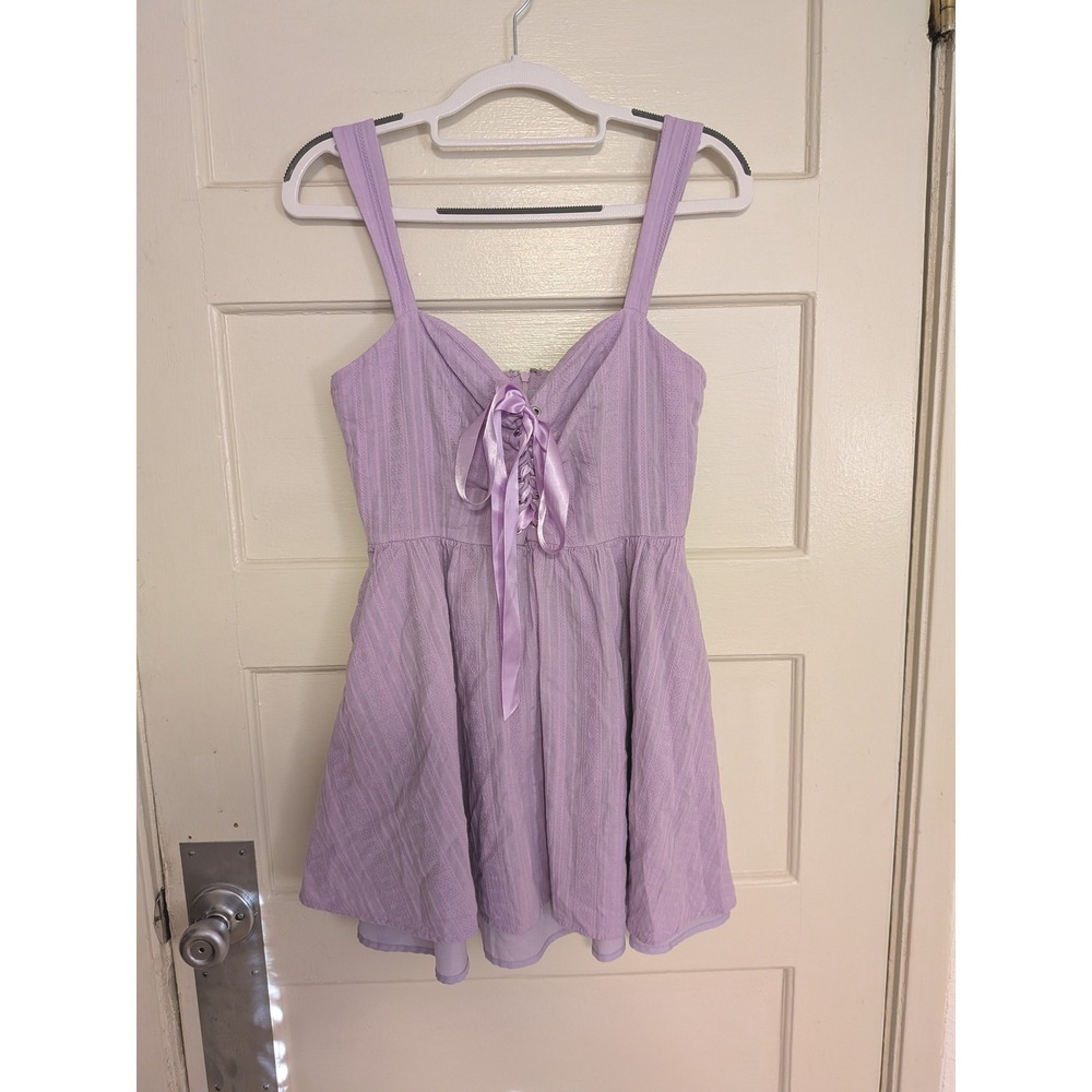 Sugar Thrillz Armed with Charm Mini Dress Lavender Purple Size Small